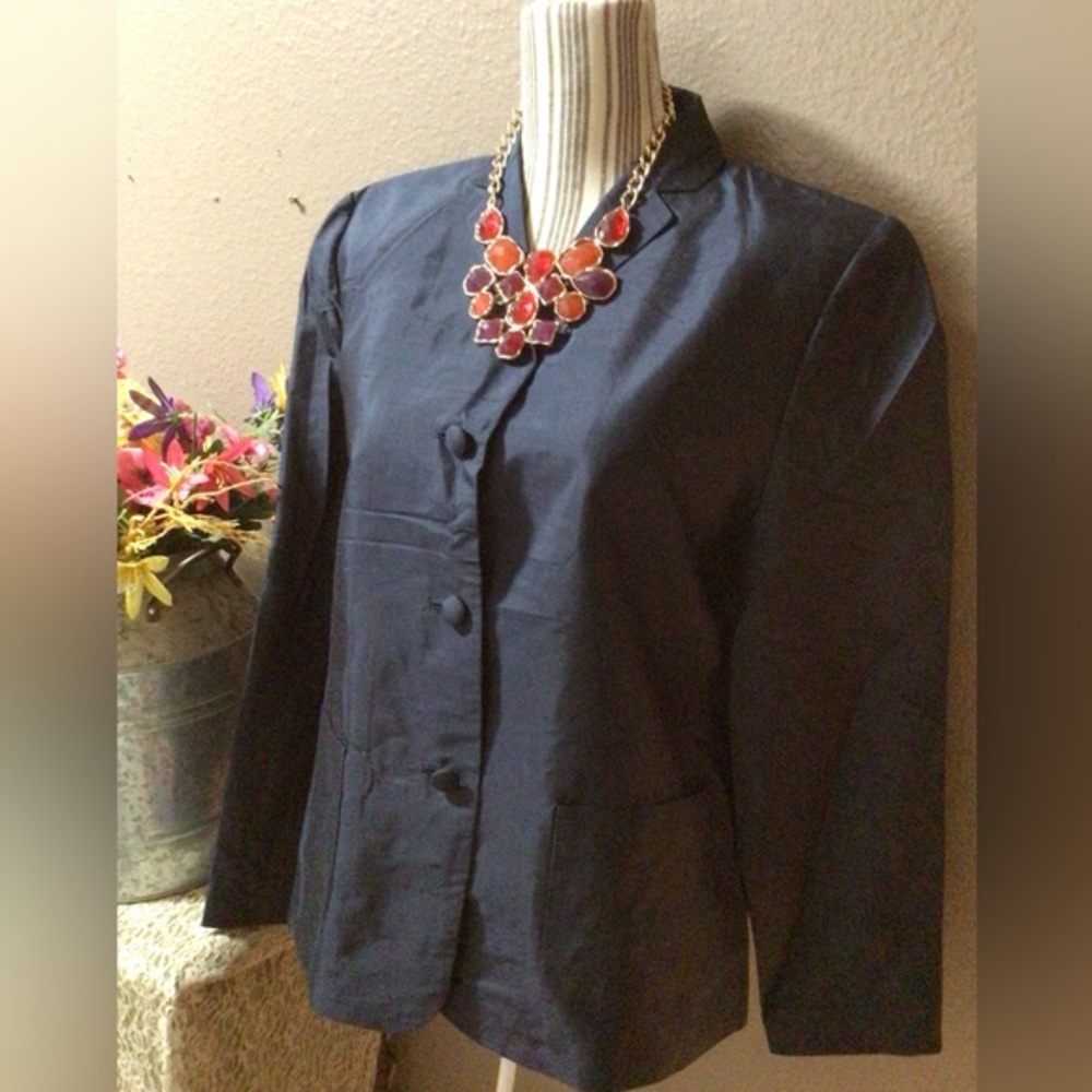 NEW LANDS LANE BLAZER 100% SILK